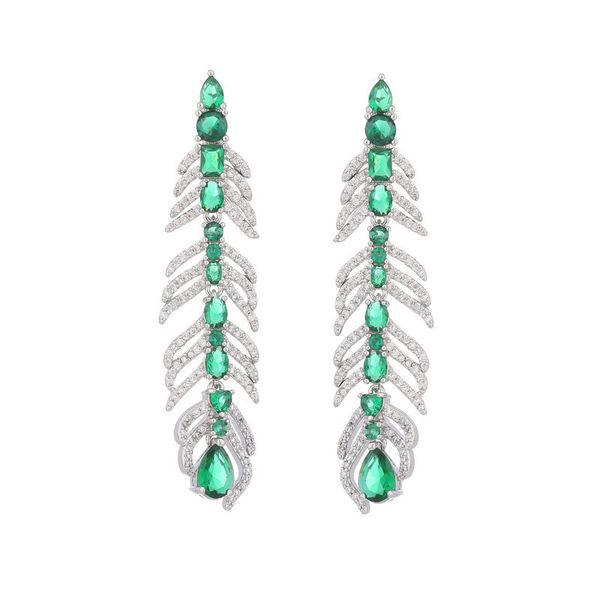 luxury designer diamond feather earrings long charm earrings for women wedding party large statement green crystal leaf stud ear rings femal, Golden
luxury designer diamond feather earrings long charm earrings for women wedding party large statement green crystal leaf stud ear rings femal, Golden