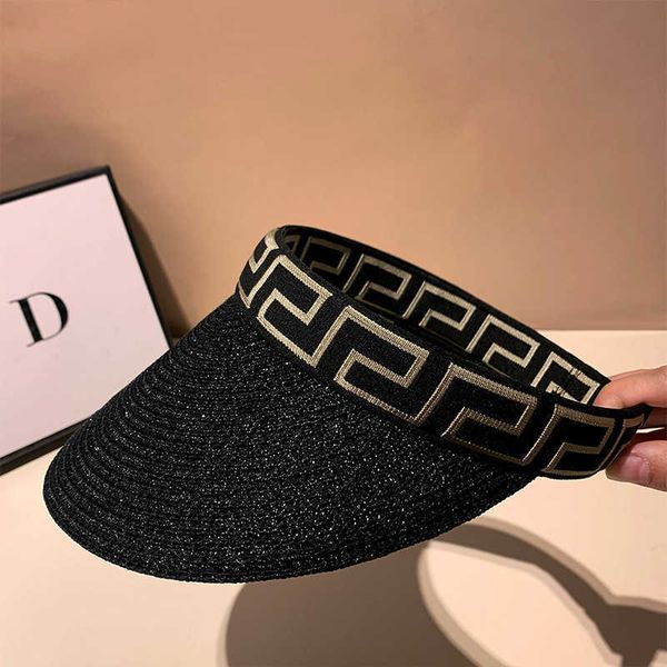 Designer golf cap brand Hot Gold Shiny Silk Straw Knitted Hollow Top Hat for Women's Wear ins Fashion and Casual Versatile Sunshade Sun Hair Hoop, Gold7
Designer golf cap brand Hot Gold Shiny Silk Straw Knitted Hollow Top Hat for Women's Wear ins Fashion and Casual Versatile Sunshade Sun Hair Hoop, Gold7