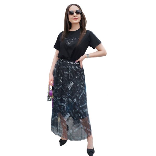 summer two piece set dress women slim t-shirt and sheer skirt 2pcs outfits ship, White
summer two piece set dress women slim t-shirt and sheer skirt 2pcs outfits ship, White