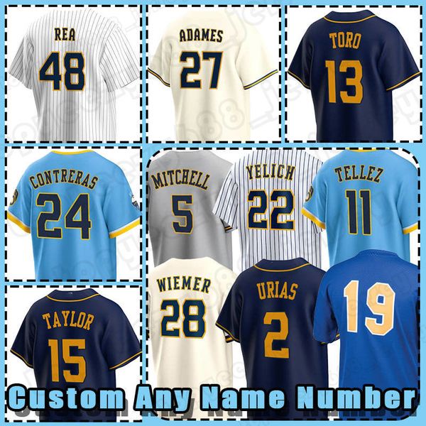 22 christian yelich baseball jerseys 11 rowdy tellez owen miller 24 william contreras brice turang garrett mitchell javy guerra brewers luke, Blue;black
22 christian yelich baseball jerseys 11 rowdy tellez owen miller 24 william contreras brice turang garrett mitchell javy guerra brewers luke, Blue;black