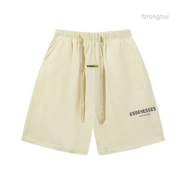 ess fashion design shorts men's sports loose fit cotton plush 5 idf7, White;black