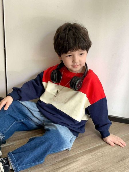 children's sweatshirt spring and autumn new sweatshirt hoodless pullover loose fashion brand male baby clothing outdoor casual korean s, Black
children's sweatshirt spring and autumn new sweatshirt hoodless pullover loose fashion brand male baby clothing outdoor casual korean s, Black