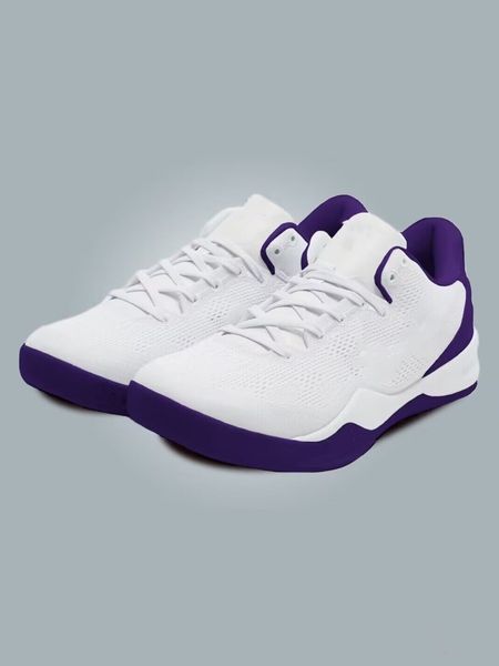 2023 mamba 8 system white court purple men basketball shoes 8s viii triple white ftb blue glow sneakers sport shoe with box
2023 mamba 8 system white court purple men basketball shoes 8s viii triple white ftb blue glow sneakers sport shoe with box