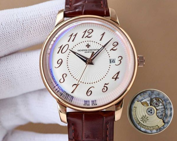 formal classic luxury wrist watches v c luxu 41mm concise steady first-choice gift iced out 9015 movement watch date number, Slivery;brown
formal classic luxury wrist watches v c luxu 41mm concise steady first-choice gift iced out 9015 movement watch date number, Slivery;brown