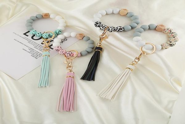 party favor silicone bead bracelet key ring anti loss wood women tassel keys chain 9 style dd5922009531, Silver
party favor silicone bead bracelet key ring anti loss wood women tassel keys chain 9 style dd5922009531, Silver