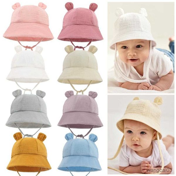caps hats summer baby sun hat soft cotton newborn bunny ears beach boy girl cap hat beach bucket for, Yellow 
caps hats summer baby sun hat soft cotton newborn bunny ears beach boy girl cap hat beach bucket for, Yellow