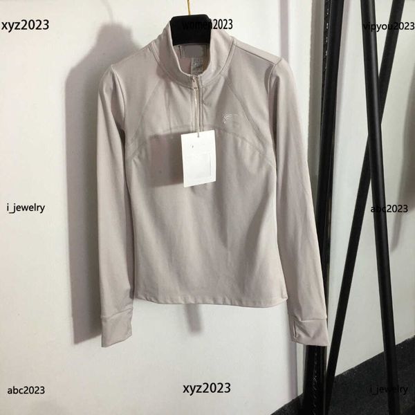 women coat designer hoodies half zip design jacket chest logo sticker windbreaker long sleeved overcoat luxurious june09, Black;brown
women coat designer hoodies half zip design jacket chest logo sticker windbreaker long sleeved overcoat luxurious june09, Black;brown