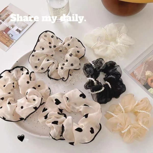 dot heart chiffon hair scrunchies women ponytail holders headwear sweet hair ties rubber bands girls diy hair accessories, Slivery;white
dot heart chiffon hair scrunchies women ponytail holders headwear sweet hair ties rubber bands girls diy hair accessories, Slivery;white