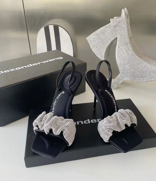 a-wang women sandals shoes black pvc julie slip on high heels crystal strappy elegant brand party wedding lady nice footwear eu35-40
a-wang women sandals shoes black pvc julie slip on high heels crystal strappy elegant brand party wedding lady nice footwear eu35-40
