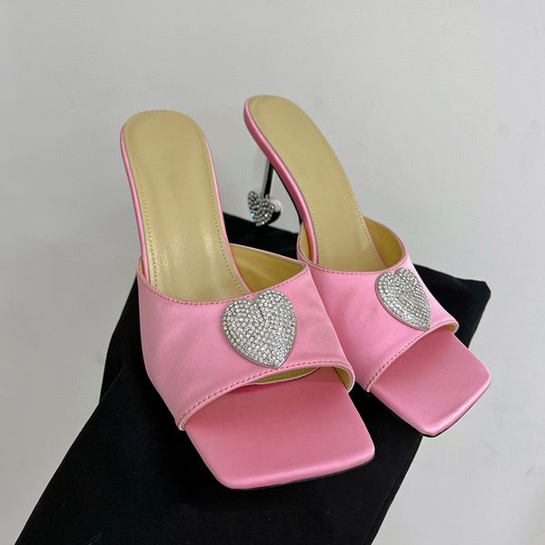 high heeled women's slippers crystal heel love genuine leather women's shoes fashion dinner party luxury designer with box deliver, Black
high heeled women's slippers crystal heel love genuine leather women's shoes fashion dinner party luxury designer with box deliver, Black