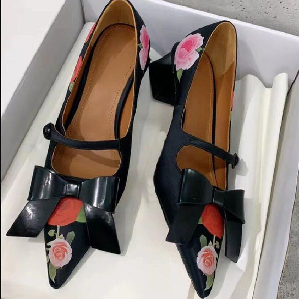 bow tie vintage pointed toe mary jane shoes for women fashion med heel lady evening party pumps, Black
bow tie vintage pointed toe mary jane shoes for women fashion med heel lady evening party pumps, Black