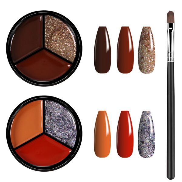 buriburi 6 colors solid gel nail polish with brush set, pudding cream gel soaking palette curing needed manicure diy salon nail kit (09-21), Red;pink
buriburi 6 colors solid gel nail polish with brush set, pudding cream gel soaking palette curing needed manicure diy salon nail kit (09-21), Red;pink