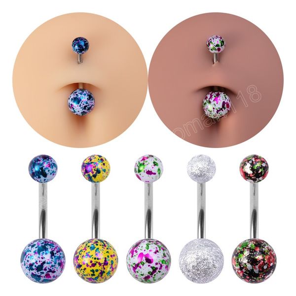 colorful acrylic ball belly button rings navel piercing set belly stud stainless steel bar for women men body jewelry, Silver
colorful acrylic ball belly button rings navel piercing set belly stud stainless steel bar for women men body jewelry, Silver
