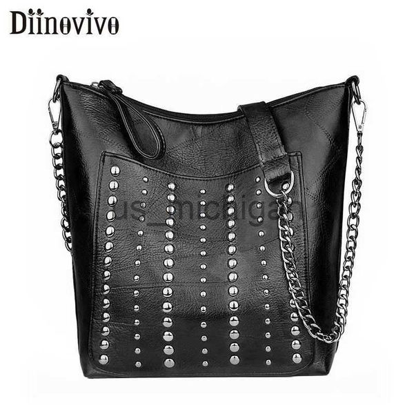 evening bags diinovivo vintage bag women shoulder bags punk bucket bag handbag lady casual pu leather crossbody bags female whdv1387 j230609
evening bags diinovivo vintage bag women shoulder bags punk bucket bag handbag lady casual pu leather crossbody bags female whdv1387 j230609