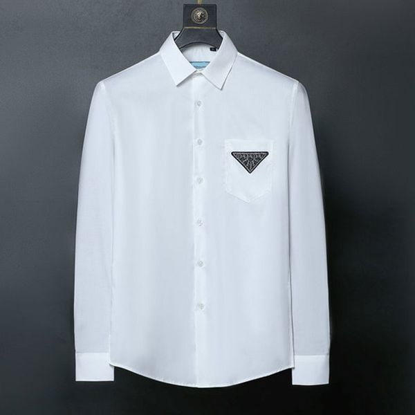 designer long sleeve shirt 23ss summer mens pradr triangle shirt european and american long sleeve fashion casual business single breasted c, White;black
designer long sleeve shirt 23ss summer mens pradr triangle shirt european and american long sleeve fashion casual business single breasted c, White;black