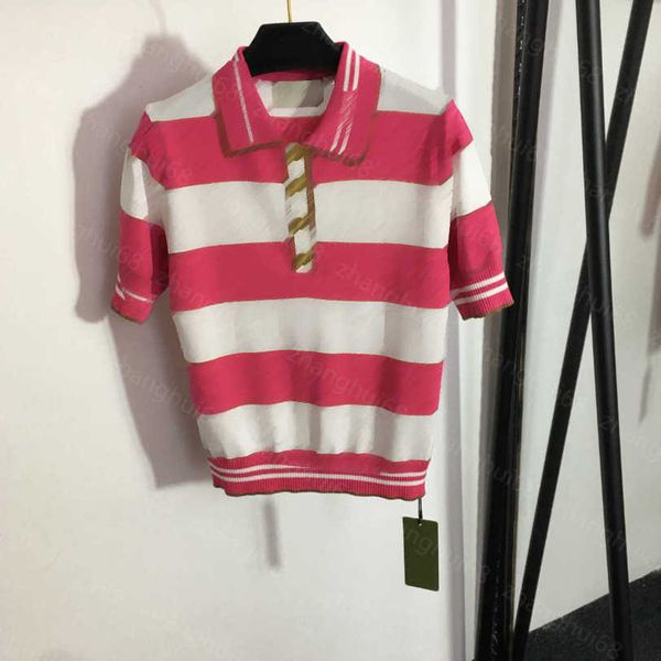 23ss womens knits womens designer clothing contrasting striped g letter button-down polo collar short-sleeved sweater womens clothes a1, White
23ss womens knits womens designer clothing contrasting striped g letter button-down polo collar short-sleeved sweater womens clothes a1, White