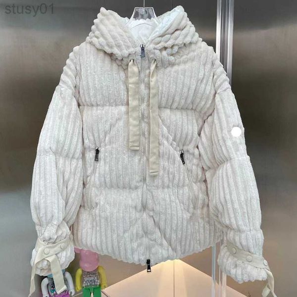 loire design women's down jacket embroidered badge doudoune femme thick striped corduroy warm winter woman coat, Black
loire design women's down jacket embroidered badge doudoune femme thick striped corduroy warm winter woman coat, Black