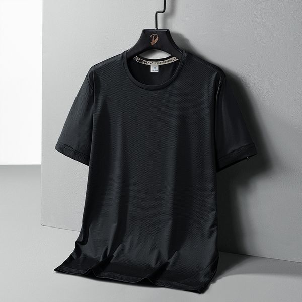 summer 2023 new ice t-shirt short sleeve men screen mesh quick dry breathable thin pure color casual young t-shirt, White;black
summer 2023 new ice t-shirt short sleeve men screen mesh quick dry breathable thin pure color casual young t-shirt, White;black
