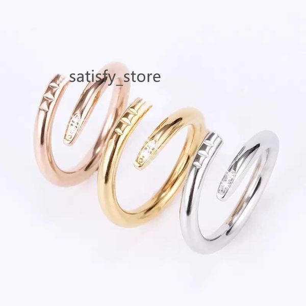 band nail rings love ring designer jewelry titanium steel rose gold silver diamond cz size fashion classic simple wedding engagement gift fo
band nail rings love ring designer jewelry titanium steel rose gold silver diamond cz size fashion classic simple wedding engagement gift fo