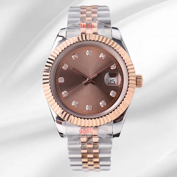 aaa men's automatic mechanical watch 31 36 41mm904l all-stainless steel diamond bezel luminous waterproof watch ladies watches montre d, Slivery;brown
aaa men's automatic mechanical watch 31 36 41mm904l all-stainless steel diamond bezel luminous waterproof watch ladies watches montre d, Slivery;brown