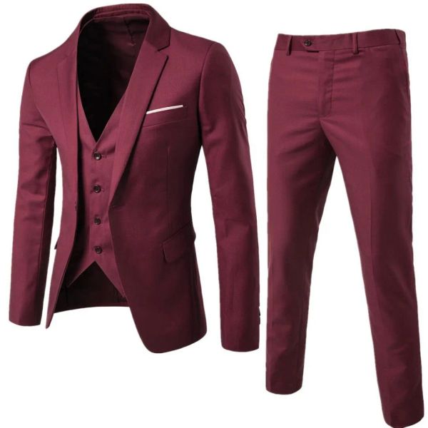 qnpqyx new man suit business formal leisure dress slim fit waistcoat three-piece groom best, White;black
qnpqyx new man suit business formal leisure dress slim fit waistcoat three-piece groom best, White;black