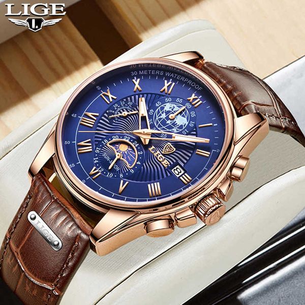 watches mens lige luxury casual leather quartz men's watch business clock male sport waterproof date chronograph 230605, Slivery;black
watches mens lige luxury casual leather quartz men's watch business clock male sport waterproof date chronograph 230605, Slivery;black