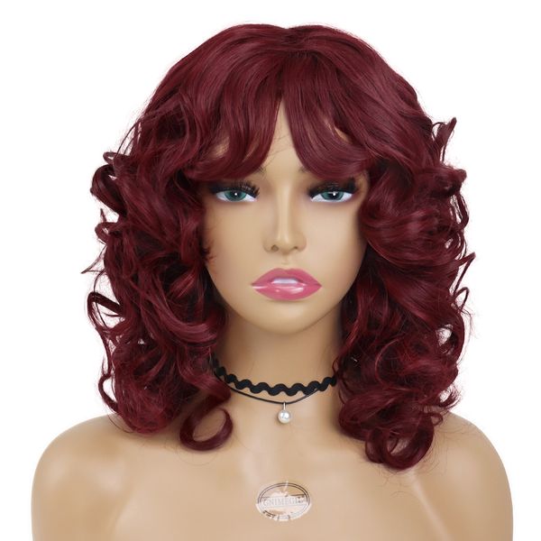 synthetic wigs for women red hair hispanic curly wig with bangs fluffy short afro wig daily regular wigfactory dir, Black
synthetic wigs for women red hair hispanic curly wig with bangs fluffy short afro wig daily regular wigfactory dir, Black
