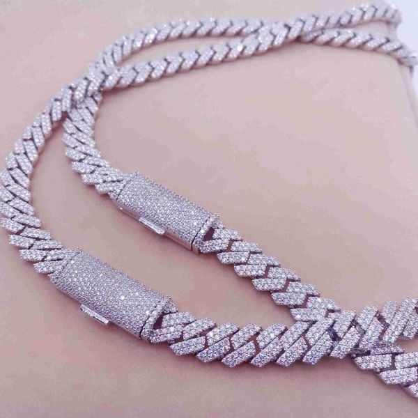 cool hip hop 10mm iced out sterling silver men chains necklace diamond vvs1 two rows moissanite cuban link chain
cool hip hop 10mm iced out sterling silver men chains necklace diamond vvs1 two rows moissanite cuban link chain
