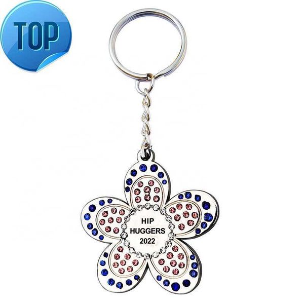 new personalized rhinestone diamond metal key chain flower pendant keychain custom key ring, Silver
new personalized rhinestone diamond metal key chain flower pendant keychain custom key ring, Silver