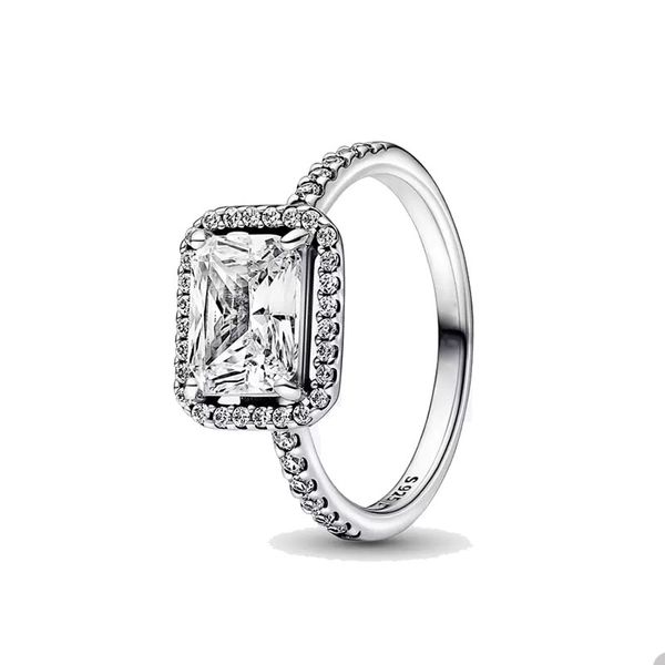 rectangular sparkling halo ring for pandora authentic sterling silver wedding rings designer jewelry for women crystal diamond luxury ring w, Slivery;golden
rectangular sparkling halo ring for pandora authentic sterling silver wedding rings designer jewelry for women crystal diamond luxury ring w, Slivery;golden