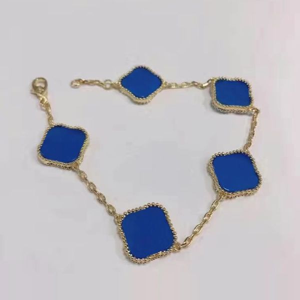 5 motif fashion four leaf clover bracelet luxury jewerly designer for woman 24k rose plated silver shell women gold chain men fashion jewelr, Black
5 motif fashion four leaf clover bracelet luxury jewerly designer for woman 24k rose plated silver shell women gold chain men fashion jewelr, Black