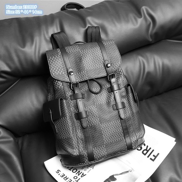 Personality men shoulder bags 2 colors flip belt decorative fashion backpack outdoor sports fitness leisure travel plaid backpacks polka dot computer bag, Black
Personality men shoulder bags 2 colors flip belt decorative fashion backpack outdoor sports fitness leisure travel plaid backpacks polka dot computer bag, Black