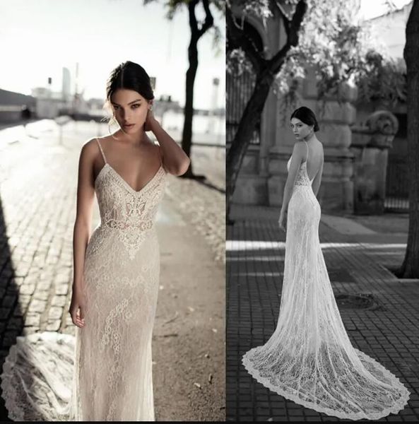 gali karten mermaid wedding dresses backless spaghetti neck lace appliqued custom made vintage bridal gowns, White
gali karten mermaid wedding dresses backless spaghetti neck lace appliqued custom made vintage bridal gowns, White