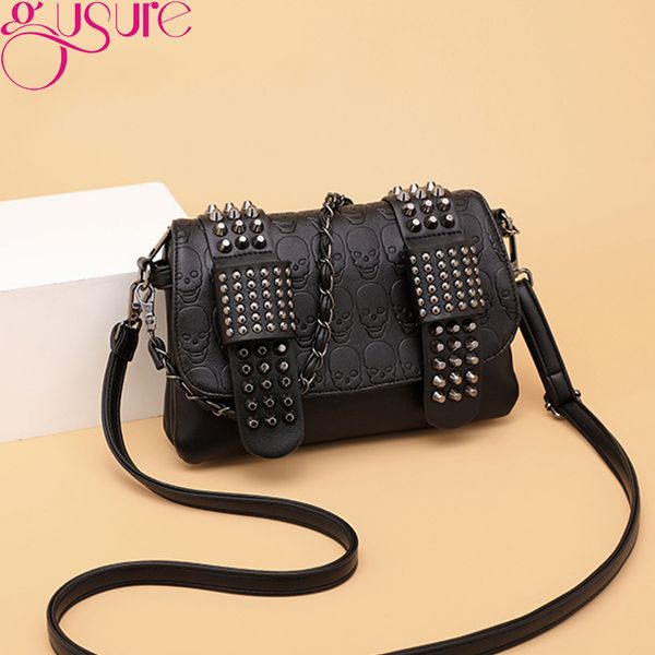 gusure vintage brand rivet designer messenger bag women shoulder crossbdoy bag fashion skull punk bag ladies flap handbags
gusure vintage brand rivet designer messenger bag women shoulder crossbdoy bag fashion skull punk bag ladies flap handbags