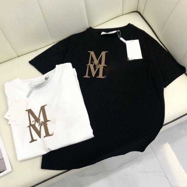 fashion brand t shirt women's max designer tshirt printed cotton short sleeve women & tee couple versatile clothing, White
fashion brand t shirt women's max designer tshirt printed cotton short sleeve women & tee couple versatile clothing, White