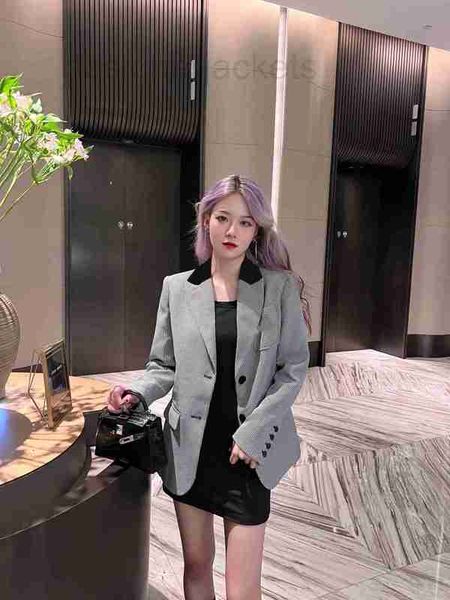 women's suits & blazers designer high-end early autumn elegant velvet collar splicing houndstooth blazer 2f1a, White;black
women's suits & blazers designer high-end early autumn elegant velvet collar splicing houndstooth blazer 2f1a, White;black