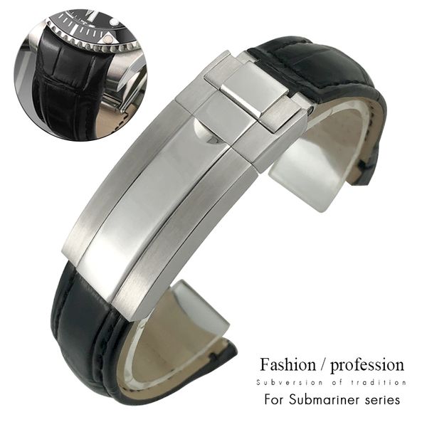 curved end cowhide leather 20mm watchbands for rlx sub gmt mariner role black green red watch strap sliding lock buckle, Black;brown
curved end cowhide leather 20mm watchbands for rlx sub gmt mariner role black green red watch strap sliding lock buckle, Black;brown