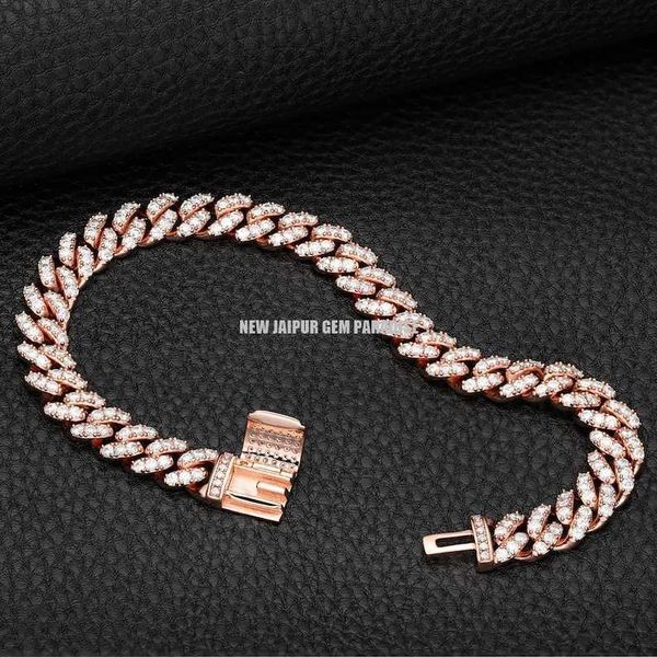 moissanite 8mm mens cuban chain necklace or bracelet / miami link 925 sterling silver 18k rose gold plated
moissanite 8mm mens cuban chain necklace or bracelet / miami link 925 sterling silver 18k rose gold plated