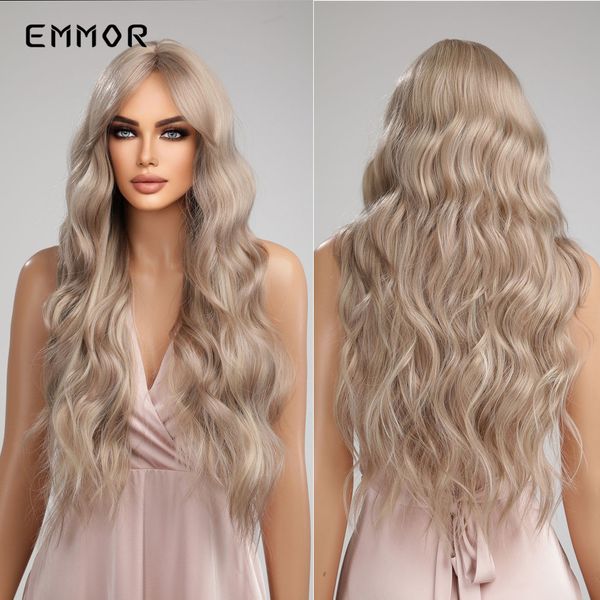 synthetic light brown wigs long wavy wig for women with bangs party daily cosplay lolita heat resistant fibre hair wigsfactor, Black
synthetic light brown wigs long wavy wig for women with bangs party daily cosplay lolita heat resistant fibre hair wigsfactor, Black