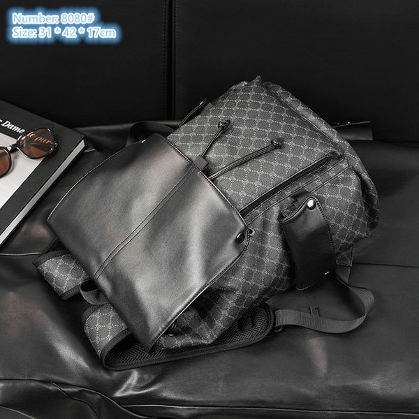 Outlet factory shoulder bags 2 colors street pop polka dot leisure travel backpack large-capacity contrast computer file bag flip wear-resistant leather backpacks, Black
Outlet factory shoulder bags 2 colors street pop polka dot leisure travel backpack large-capacity contrast computer file bag flip wear-resistant leather backpacks, Black