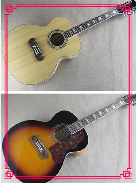 12 strings solid spruce 43 inch sj200 burlywood natural & sunburst acoustic guitar rosewood fingerboard mahogany neck
12 strings solid spruce 43 inch sj200 burlywood natural & sunburst acoustic guitar rosewood fingerboard mahogany neck