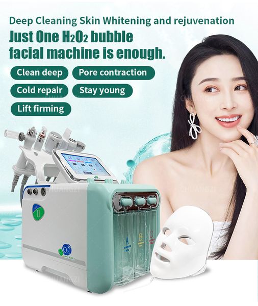 new small bubble beauty h2o2 skin7 in 1 deep cleaning hydra peel machine instrument equipment radio frequency box
new small bubble beauty h2o2 skin7 in 1 deep cleaning hydra peel machine instrument equipment radio frequency box