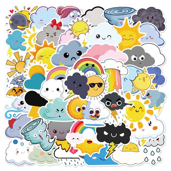 50pcs cute cartoon weather stickers lovely clouds star sun graffiti stickers for diy luggage lapskateboard motorcycle bicycle stickers
50pcs cute cartoon weather stickers lovely clouds star sun graffiti stickers for diy luggage lapskateboard motorcycle bicycle stickers