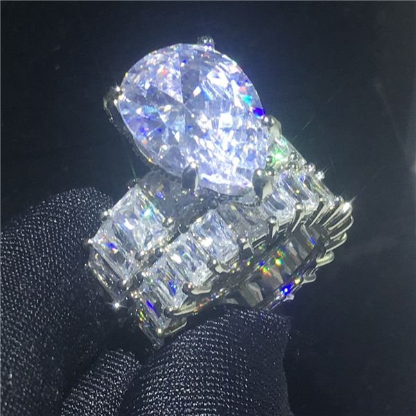 2020 vintage white gold filled ring sets water drop 8ct aaaaa cz stone engagement wedding band rings for women men jewelry, Slivery;golden
2020 vintage white gold filled ring sets water drop 8ct aaaaa cz stone engagement wedding band rings for women men jewelry, Slivery;golden