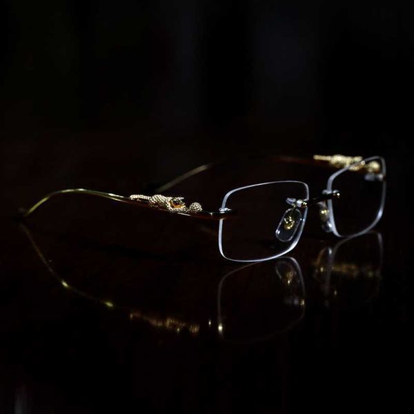 designer sunglasses carti eyeglasses frames temples with panther heads metal frameless full rim semi rimless rectangular shape for men woman, White;black
designer sunglasses carti eyeglasses frames temples with panther heads metal frameless full rim semi rimless rectangular shape for men woman, White;black