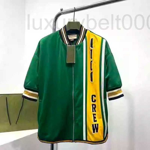 women's jackets designer 2023 spring/summer new contrast ribbon 3d letter sticker embroidery short sleeve jacket coat for men and women, Black;brown
women's jackets designer 2023 spring/summer new contrast ribbon 3d letter sticker embroidery short sleeve jacket coat for men and women, Black;brown