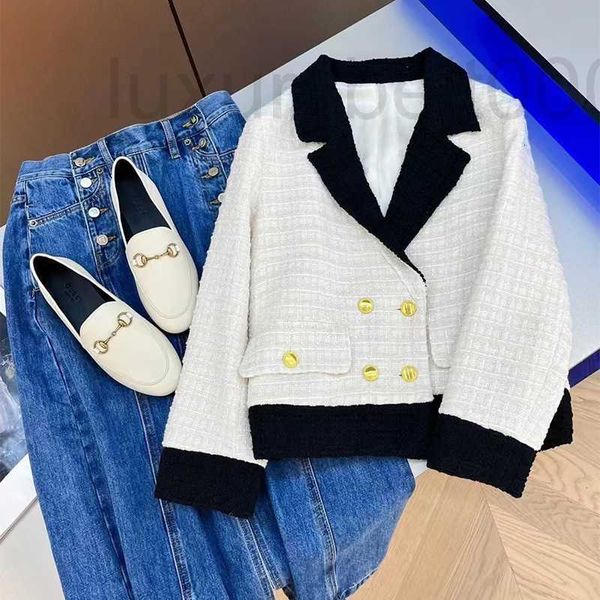 women's jackets designer new double breasted jacket chic style short coat light luxury coarse jacquard 6rtl, Black;brown
women's jackets designer new double breasted jacket chic style short coat light luxury coarse jacquard 6rtl, Black;brown