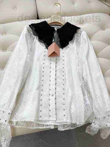 women's blouses & shirts designer high-end fairy girl patchwork color doll neck lace shirt 9spf, White
women's blouses & shirts designer high-end fairy girl patchwork color doll neck lace shirt 9spf, White