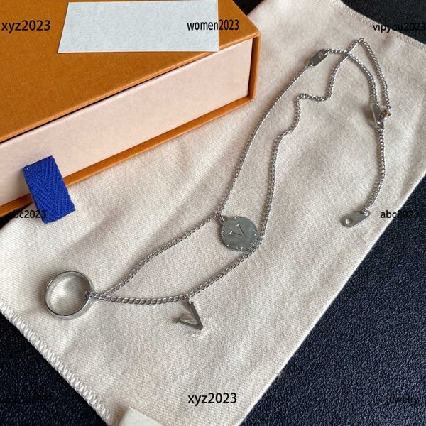 designer women necklace shiny detachable ring pendant jewelry fashion pendants necklaces #including box, Silver
designer women necklace shiny detachable ring pendant jewelry fashion pendants necklaces #including box, Silver