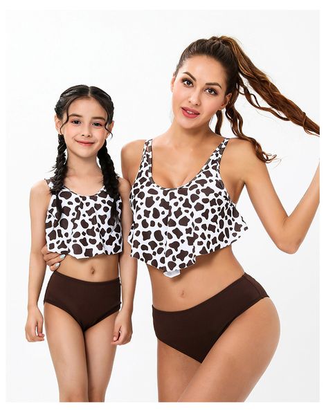 parent-child swimwear mother and daughter swimsuit printed high waisted mother-daughter bikini children's swimming suit, Blue
parent-child swimwear mother and daughter swimsuit printed high waisted mother-daughter bikini children's swimming suit, Blue